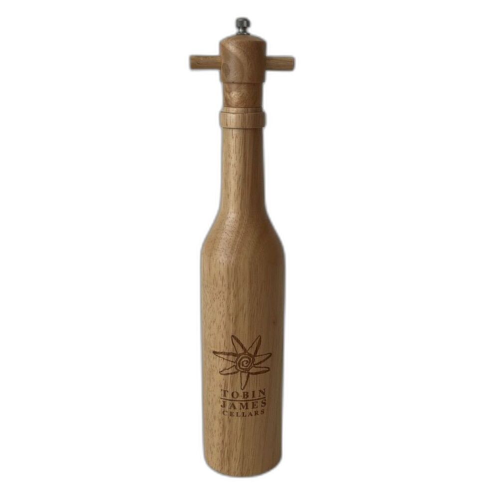 Tobin James Cellars Wooden Large Pepper Grinder NWOT NEW